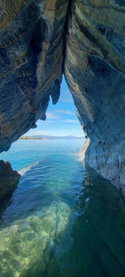 Cabana Cavernas Austral Puerto Sanchez Villa Luaran gambar